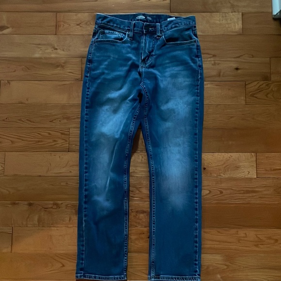 Old Navy Straight Built In Flex Denim Blue Jeans Size 29x30 - Picture 3 of 9